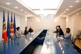 Maia Sandu a avut o întrevedere cu europarlamentarul Dragoș Tudorache